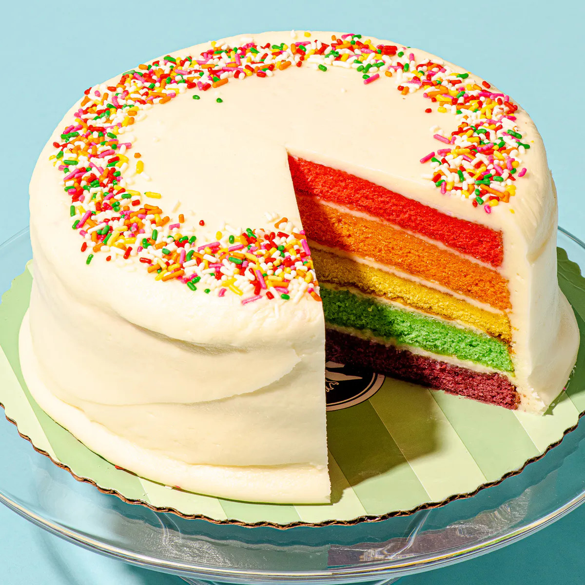Rainbow Cake by Sugaree's | Goldbelly | Goldbelly