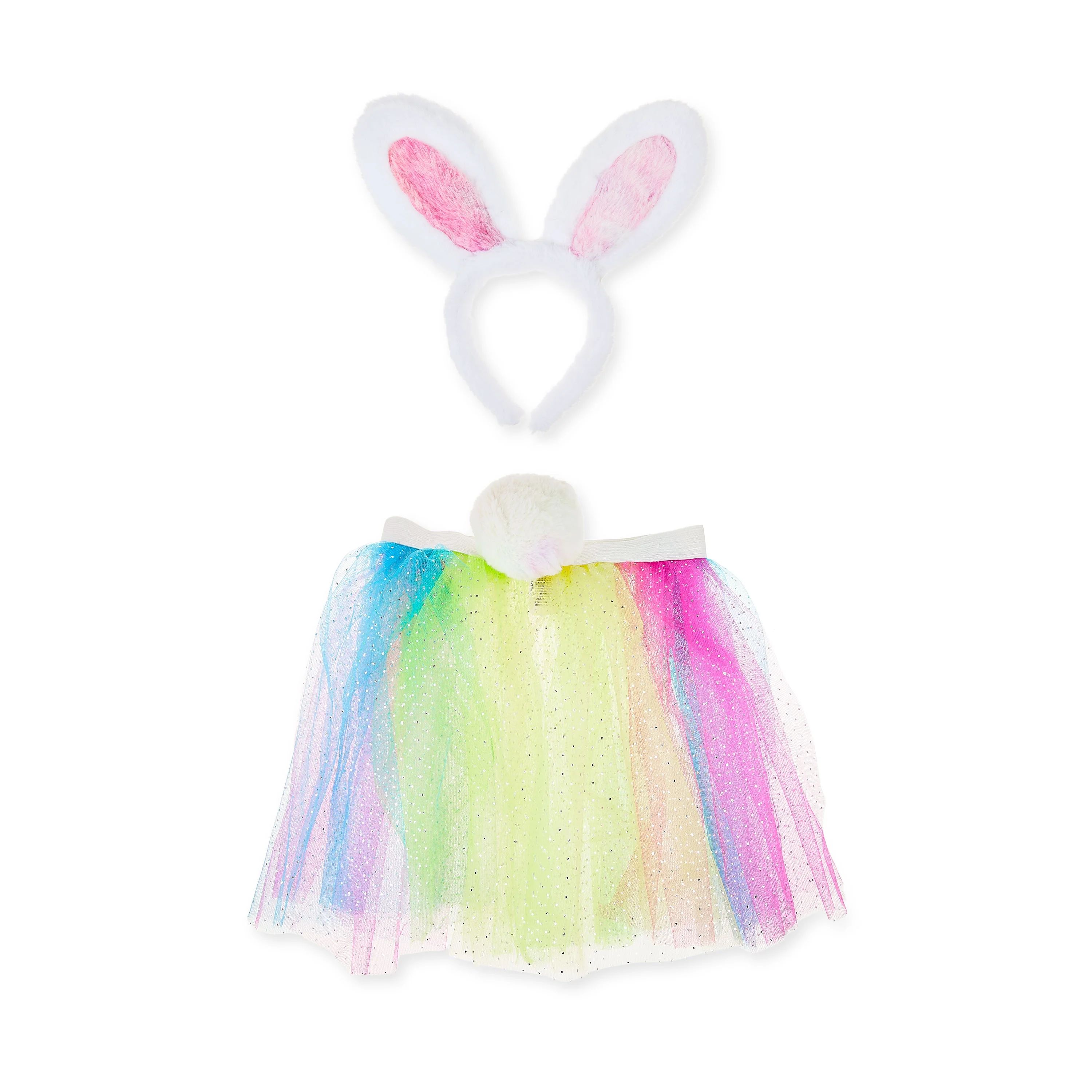 Easter Rainbow Bunny Tutu Set, 13 in, by Way To Celebrate | Walmart (US)