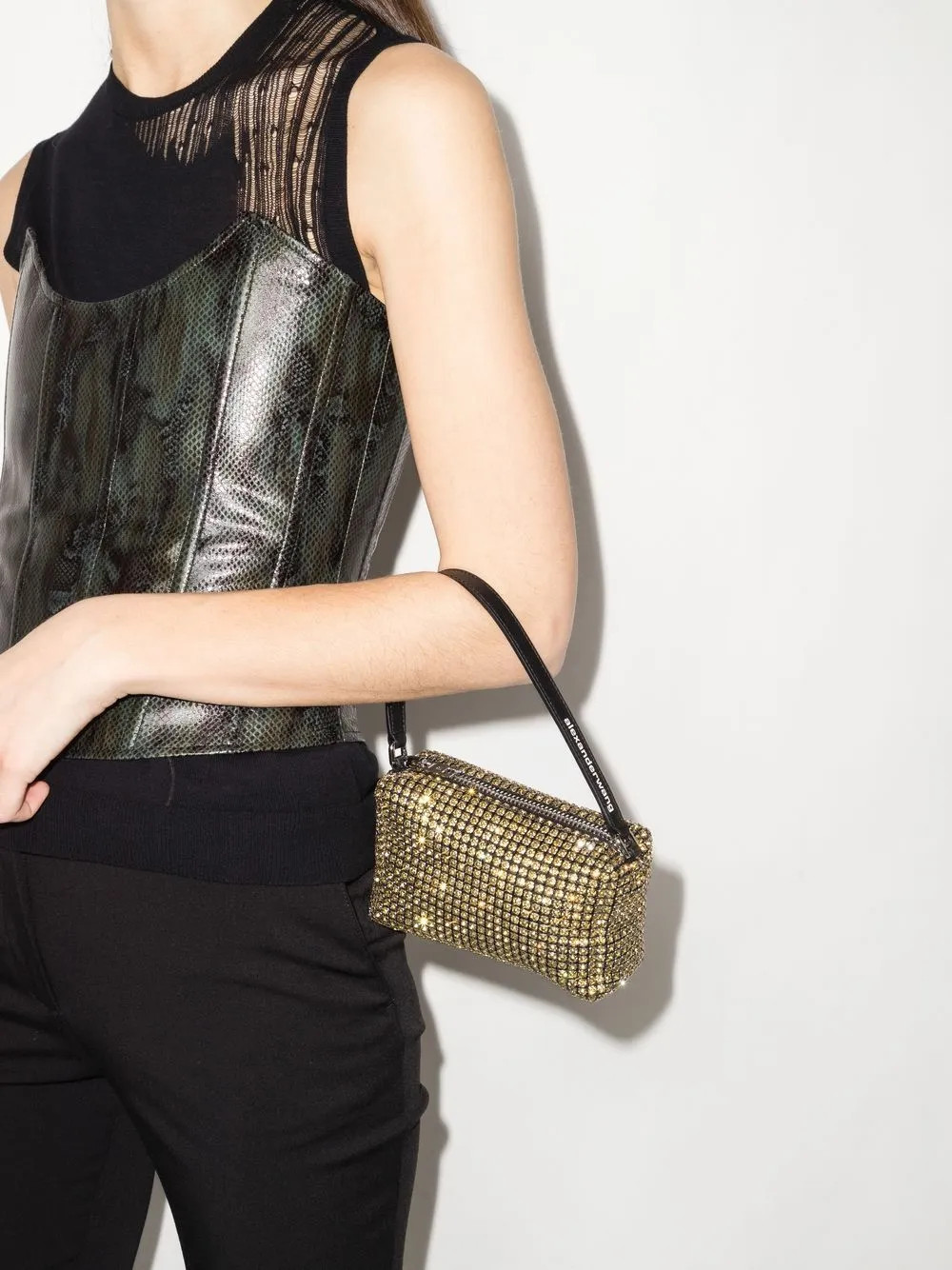 Alexander Wang Heiress crystal-embellished Mini Bag - Farfetch | Farfetch Global