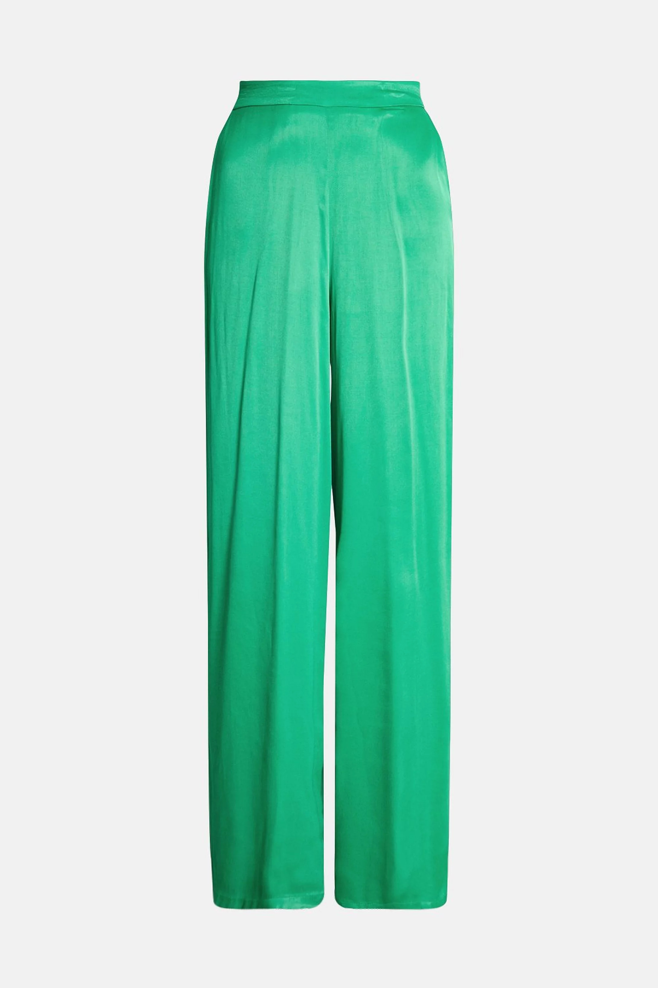 Satin Wide Leg Trouser | Warehouse UK & IE