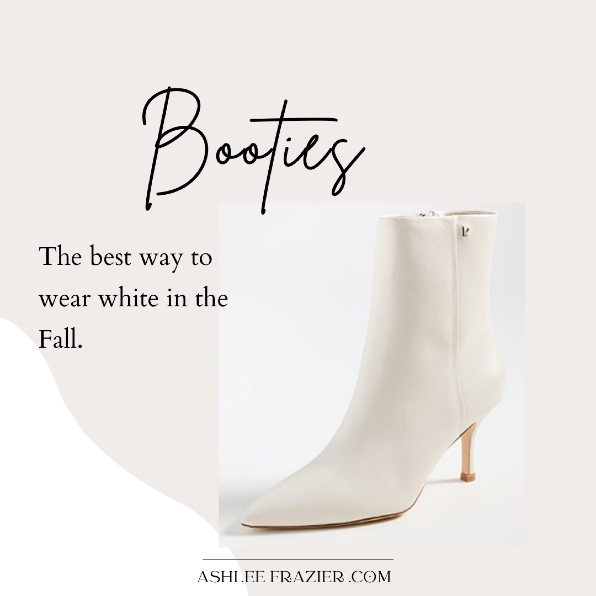 How to wear white in Fall: these booties. Pairing with my Lovely Legging. 

#LTKstyletip #LTKshoecrush