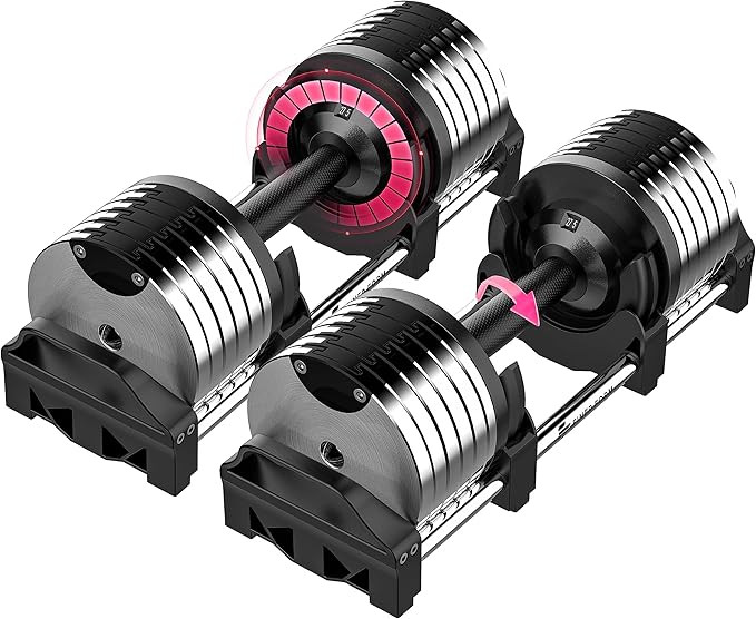 Finer Form Adjustable Dumbbells 5-32.5 LBs: Save Space with This Female-Friendly Adjustable Dumbb... | Amazon (US)