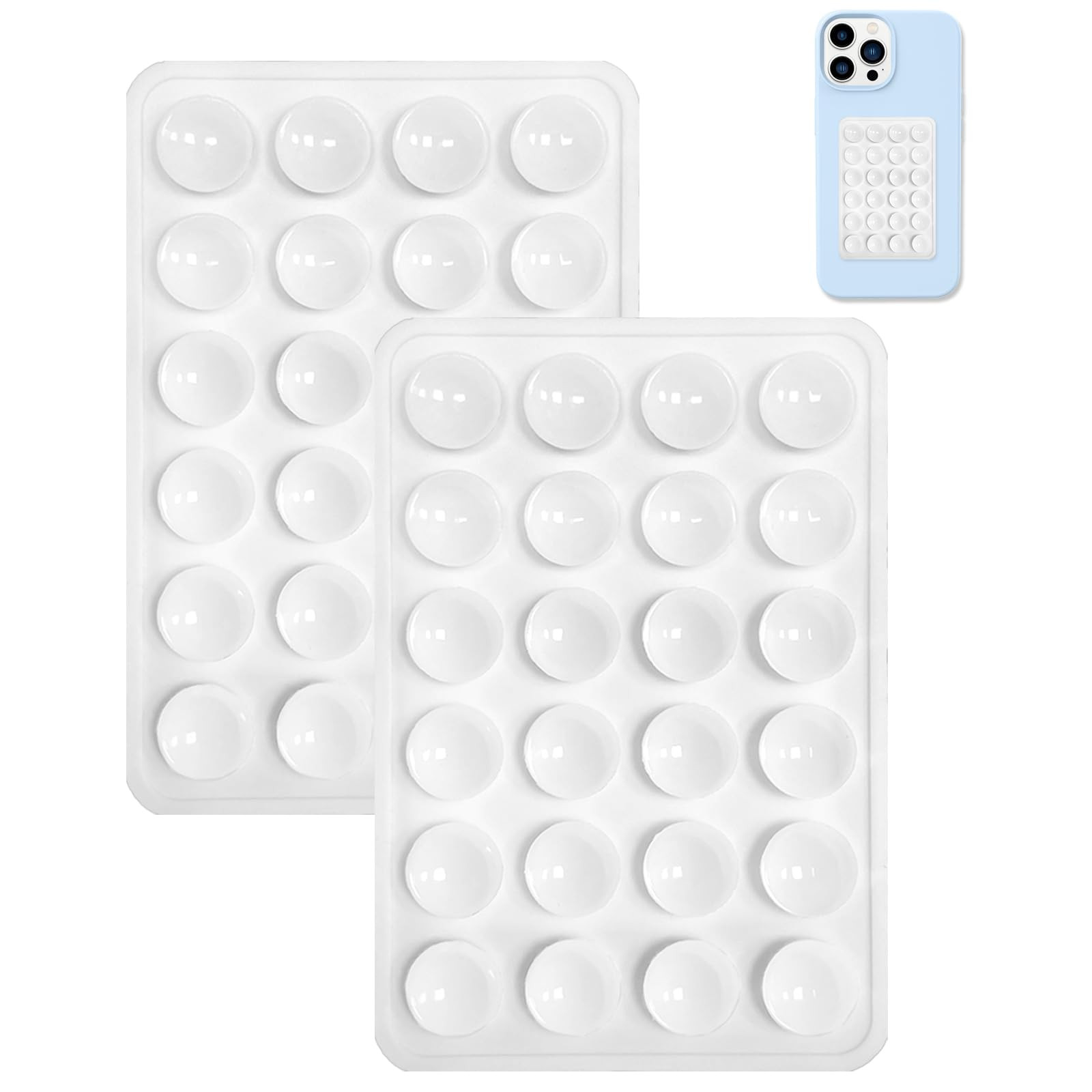 2PCS Silicone Suction Phone Case Mount,Non Slip Suction Cup Phone Mount,Hands-Free Phone Accessor... | Amazon (US)