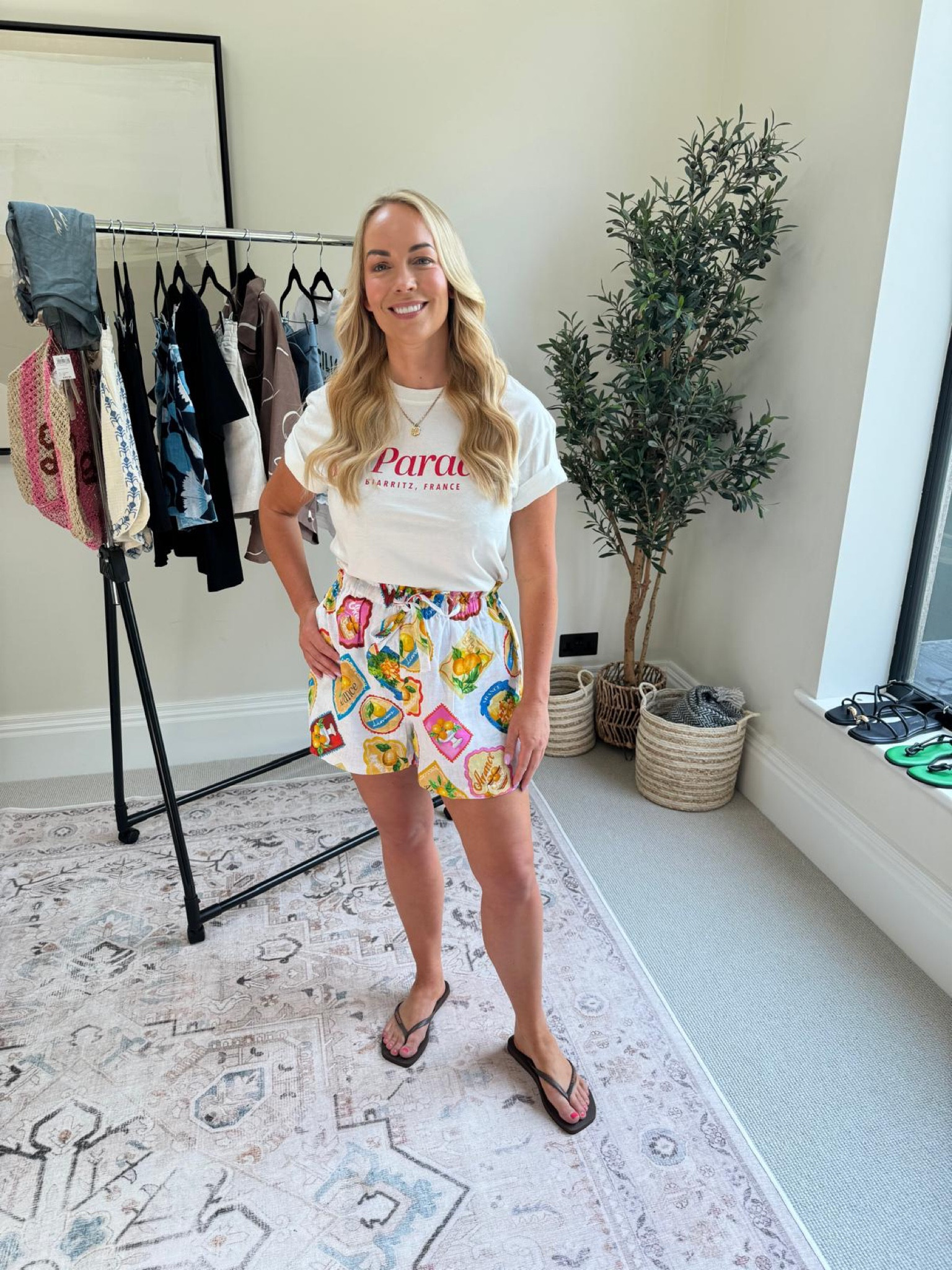 Seafolly paper bag shorts & H&M oversized T-shirt 

#LTKsummer