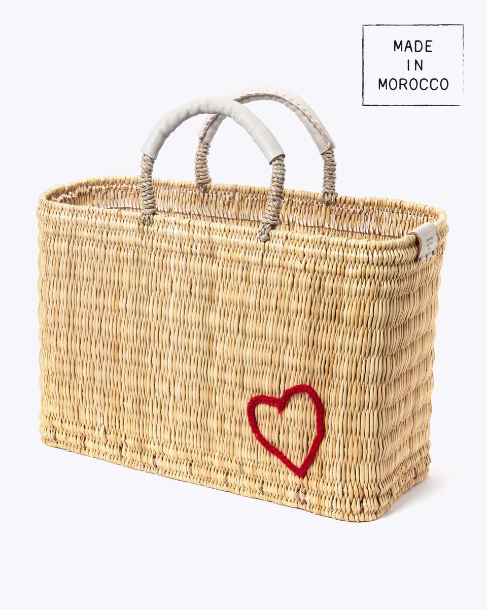 Medina Icon Basket - Red Heart | MERSEA
