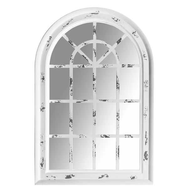 Daxton Dome Window Shape Cottage Distressed Wall Mirror | Wayfair North America