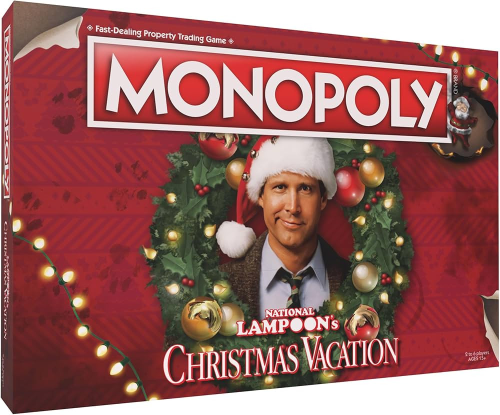 Monopoly National Lampoons Christmas Vacation, Featuring Themed Tokens Squirrel, Egg Nog Glass, C... | Amazon (US)