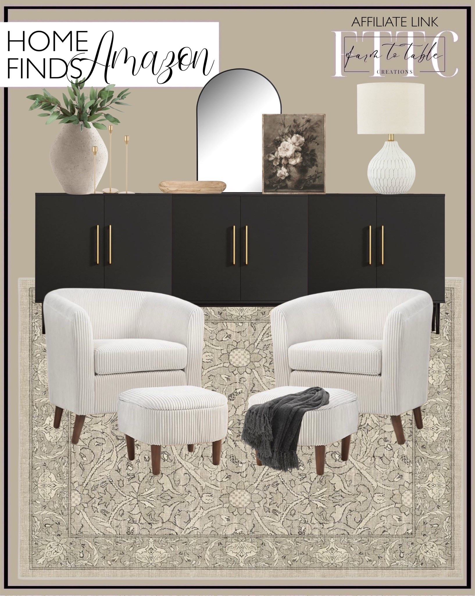 Amazon Home Finds. Follow @farmtotablecreations on Instagram for more inspiration.

Here’s a curated collection of Amazon home finds. Cozy seating and beautiful cabinet styling. 

Amazon Home. Amazon Prime. Amazon Decor. Amazon Rug.  


#LTKFindsUnder50 #LTKSaleAlert #LTKHome