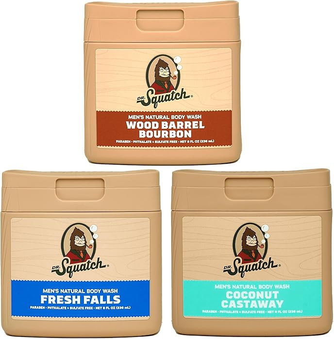 Dr. Squatch NEW Body Wash for Men with Nourishing, Natural Ingredients | No Paraben, Phthalate, S... | Amazon (US)