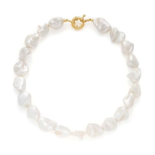 LILIE&WHITE Shell Necklace For Women With Chunky Shell Necklace Choker Necklace Summer Beach Necklace Fashion Necklace Jewelry Gift Mermaid Accessories Women Mermaid Necklace Mermaid Costume Women | Amazon (US)