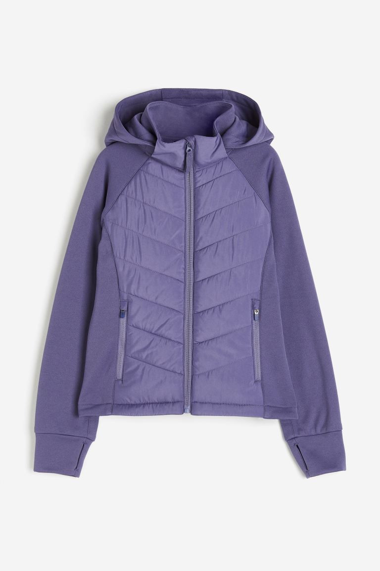Padded Activewear Jacket - Purple - Kids | H&M US | H&M (US + CA)
