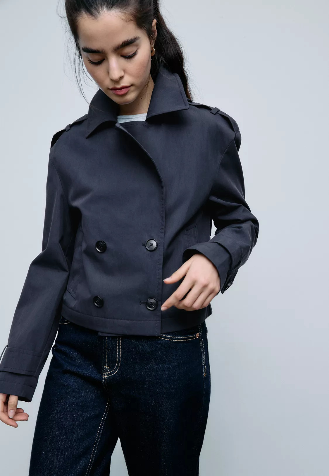 Short double-breasted trench coat - Women's Stradimarket | Stradivarius United Kingdom | Stradivarius (UK)