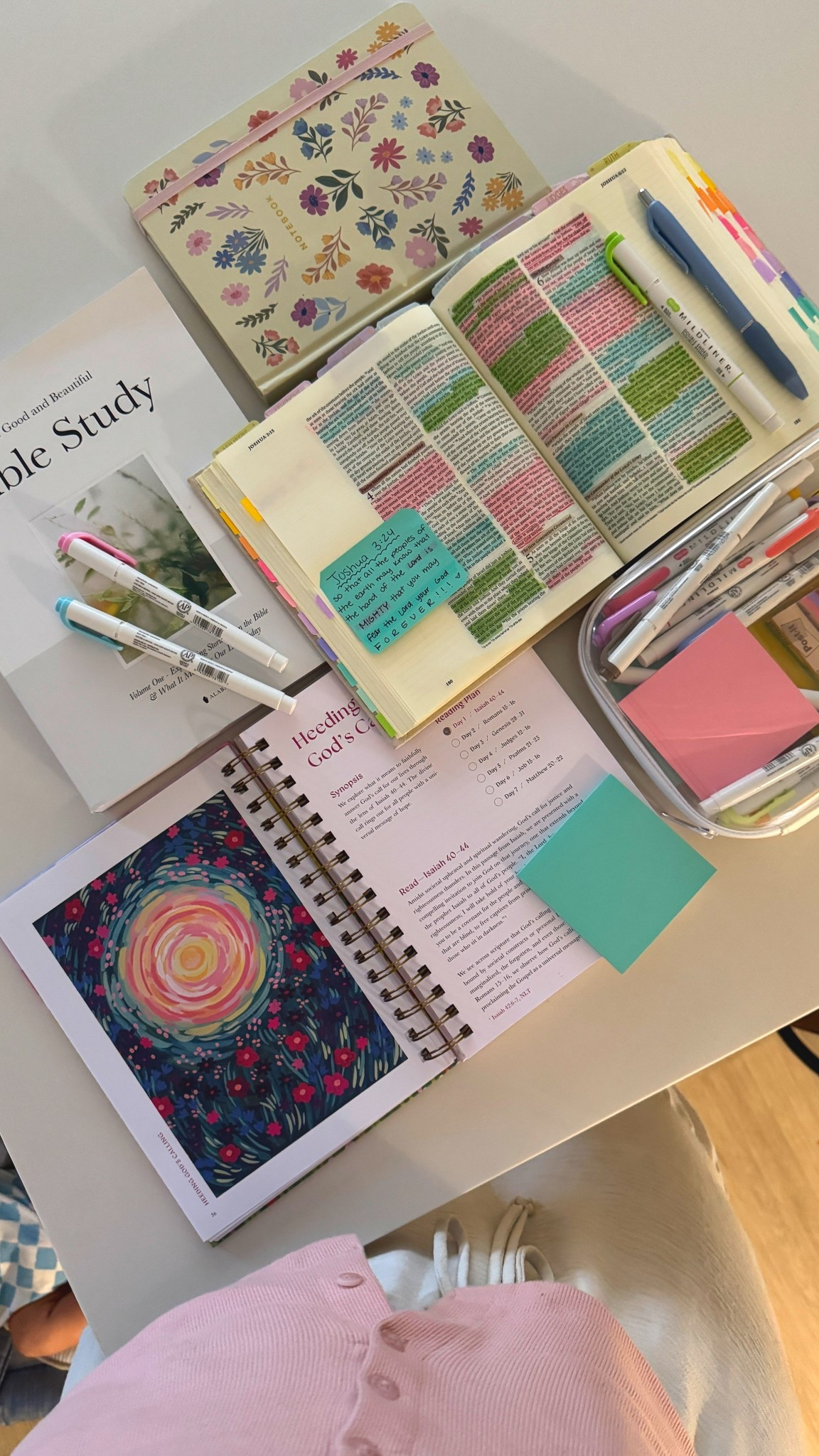 bible study from today! all my favorite supplies for bible journaling and bible studying! my year in the bible by alabaster has been the biggest help in my journey! ⛅️🕊️🤍 #christian #biblestudy

#LTKFindsUnder50 #LTKFamily #LTKU