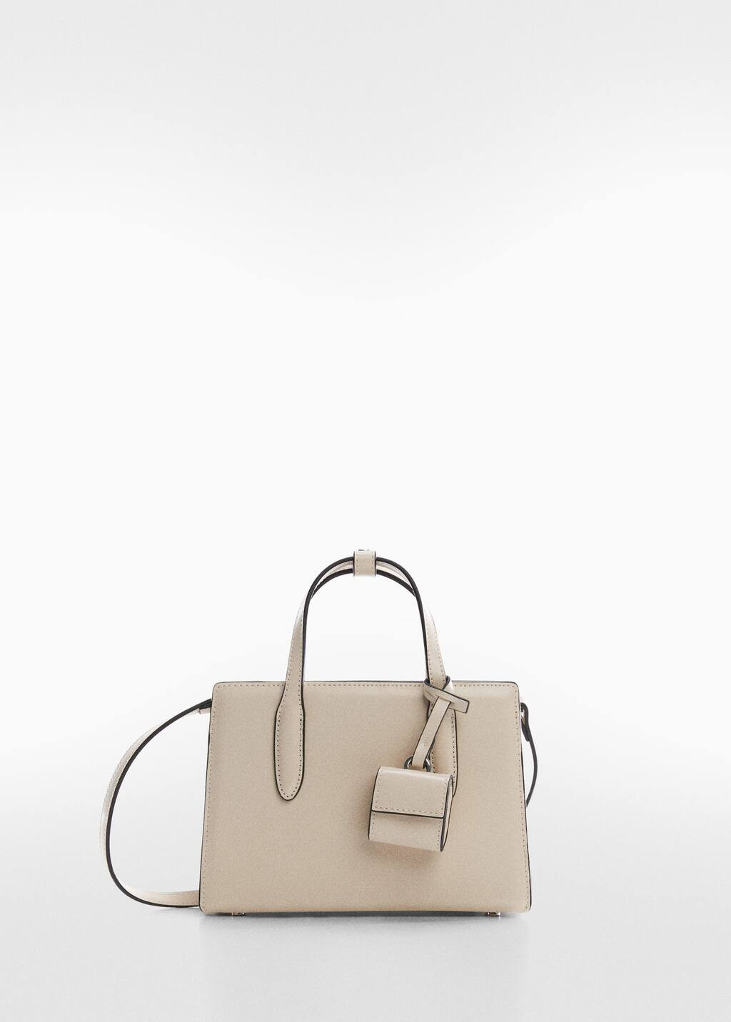 Saffiano-effect small shopper bag -  Women | Mango United Kingdom | MANGO (UK)