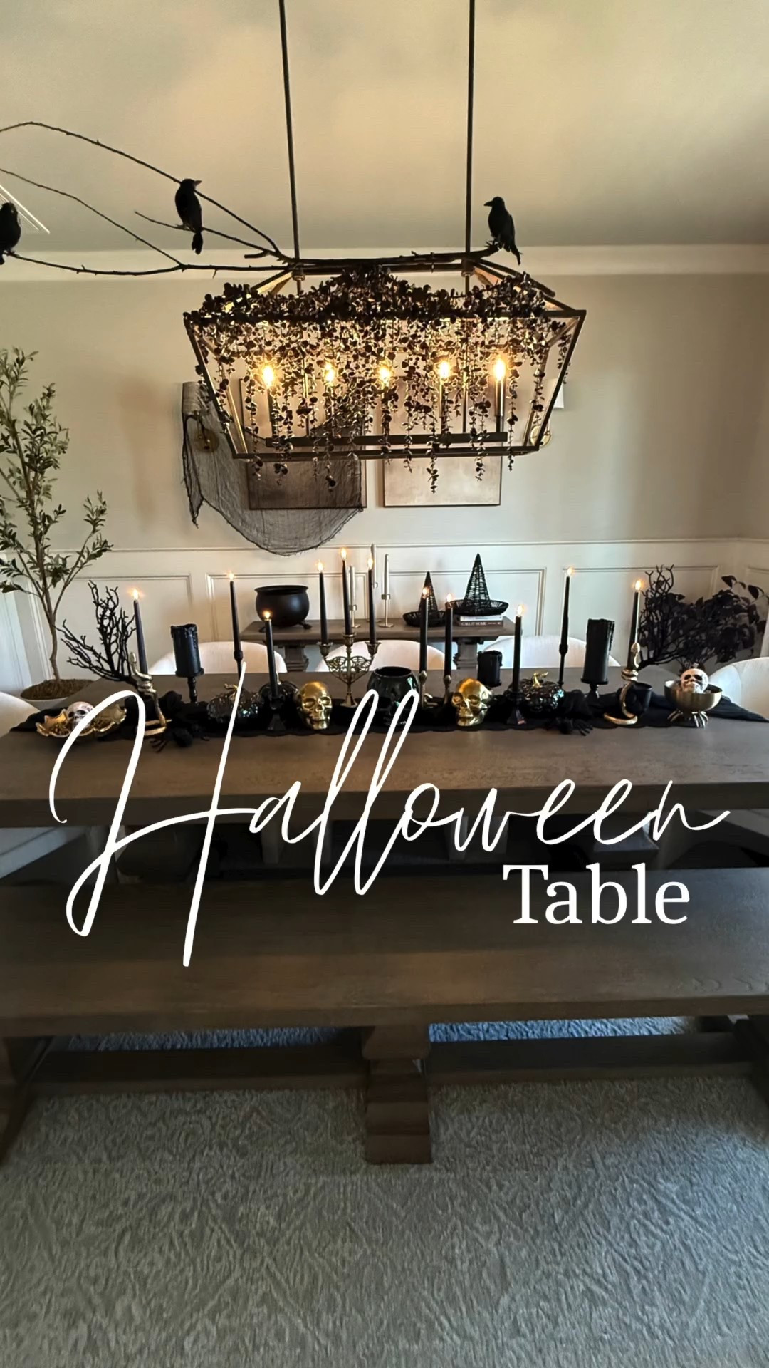 ✨Target Tuesday: I put a spell on my dining table this week 🖤✨

I went for a chic black + gold Halloween theme using pieces from the new Threshold collection—and I’m OBSESSED with how it turned out! 🖤
Perfect for hosting your next murder mystery dinner or Halloween party… what do you think? Would you go all out like this at home? 💀

Follow along for more Target Tuesday finds, seasonal decor inspo + easy styling tips! ✨

#targettuesday #targetfinds #targethome #targetdecor #thresholdtarget #targethalloween #halloweenhomedecor #spookyseasondecor #halloweendecorideas #blackandgolddecor #falldecorinspo #homedecorstyling #seasonaldecor #cozyfallhome #homedecorinspiration #homedecorfinds #affordablehomedecor #shopwithme #homeaesthetic #homedecoraddict

#LTKHome #LTKStyleTip #LTKHalloween