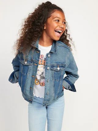 Jean Trucker Jacket for Girls | Old Navy (US)