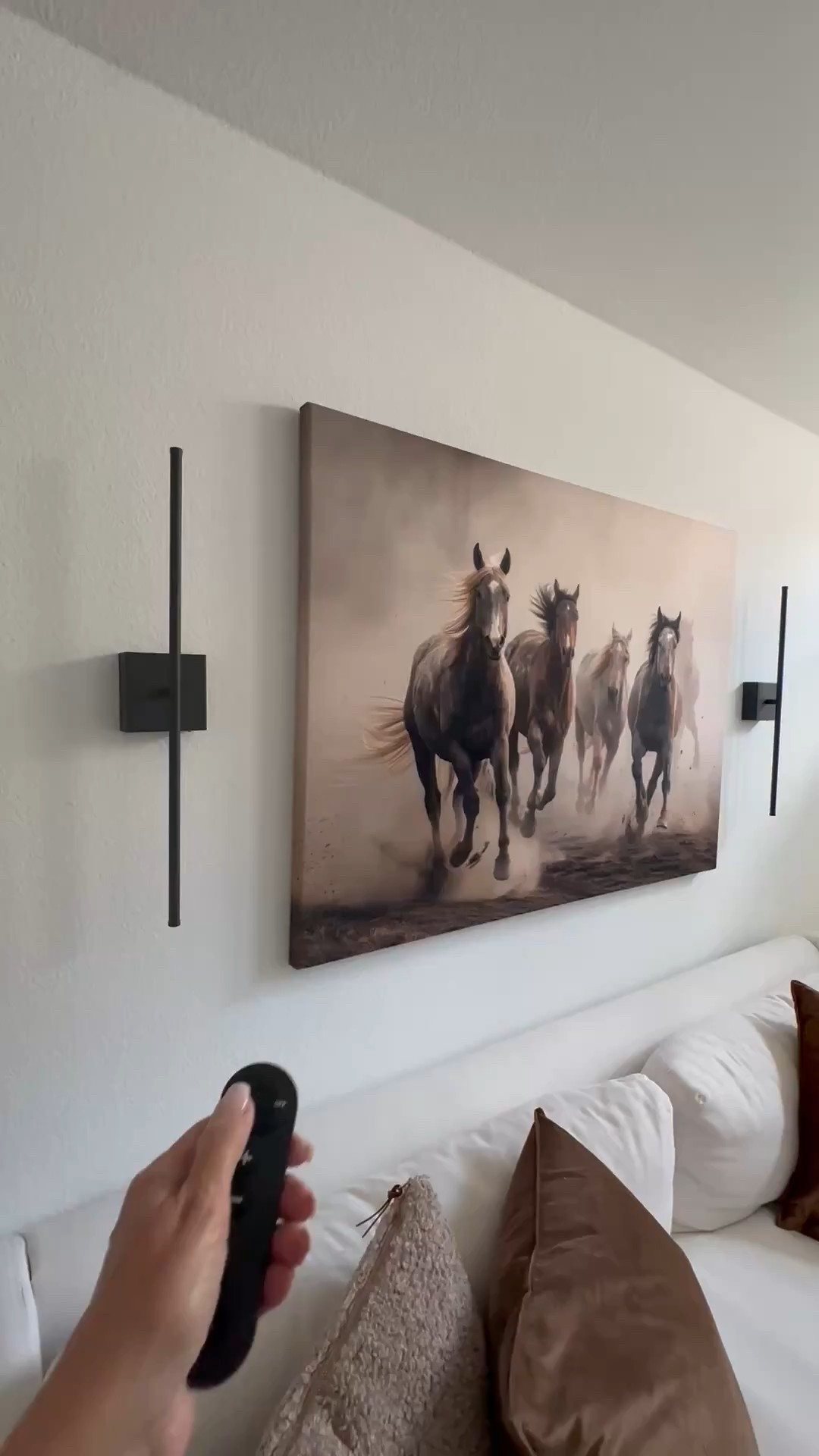 These modern wireless sconces make such an impact! 

#LTKHome #LTKStyleTip