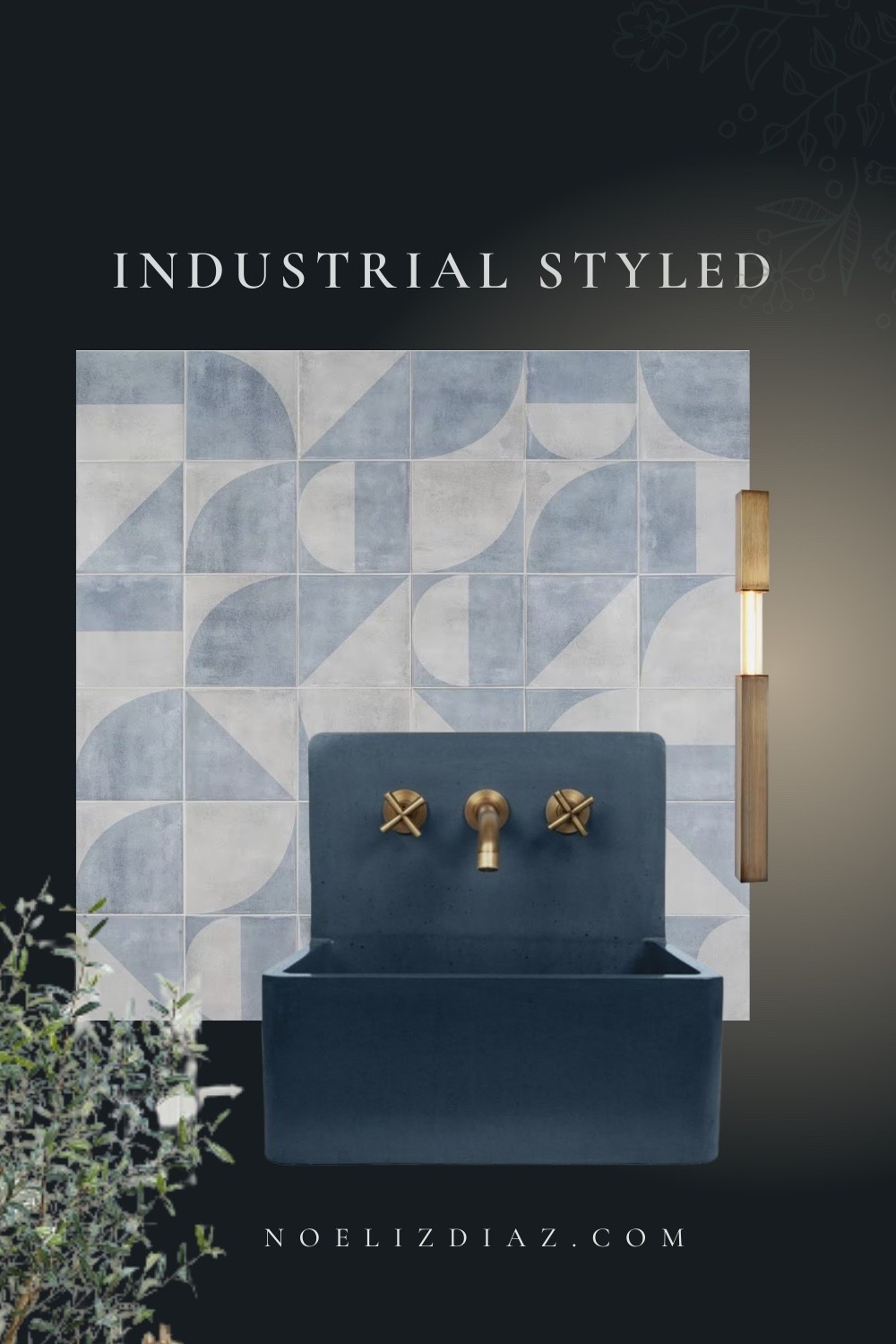 Blue industrial style bathrooms of 2026! #interiors #bathroomideas #tileideas 

#LTKdayinmylife #LTKmorningroutine #LTKHome