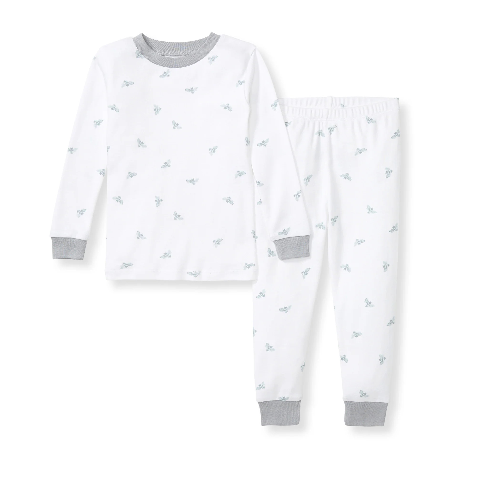 Golden Bee Organic Cotton Two-Piece Pajamas - Quarry | Burts Bees Baby