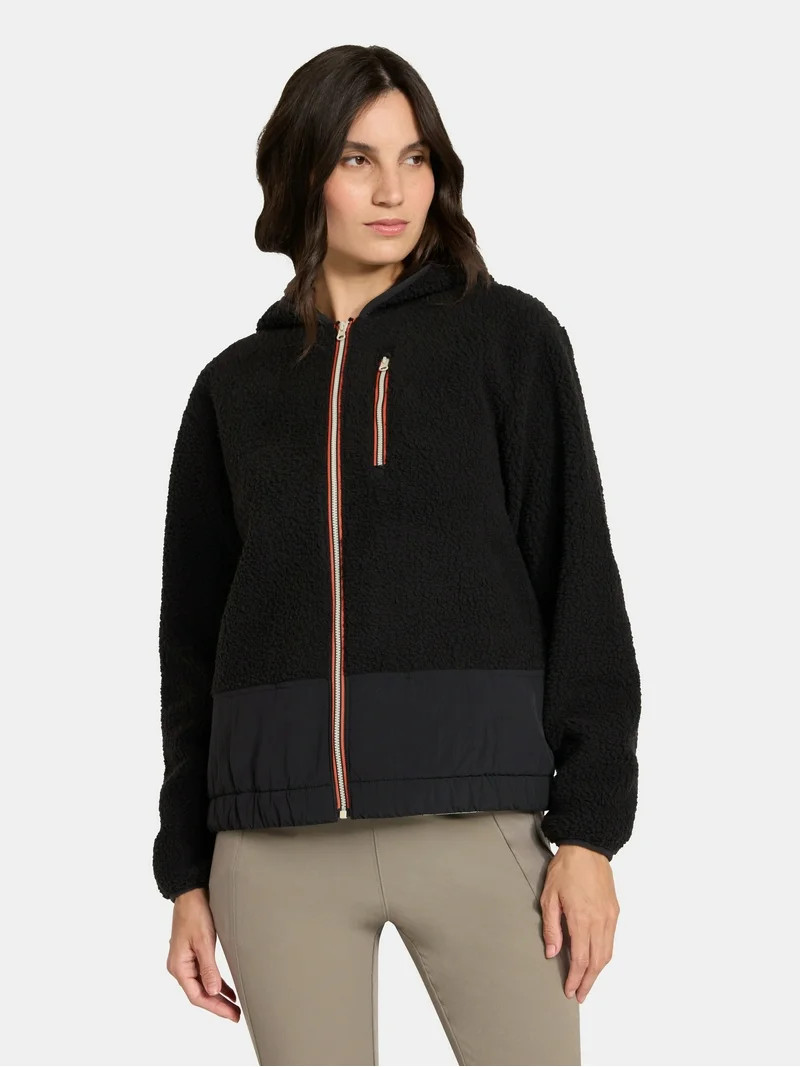 Ozark Trail Women's and Women's Plus Hooded Fleece Jacket, Sizes XS-2X | Walmart (US)