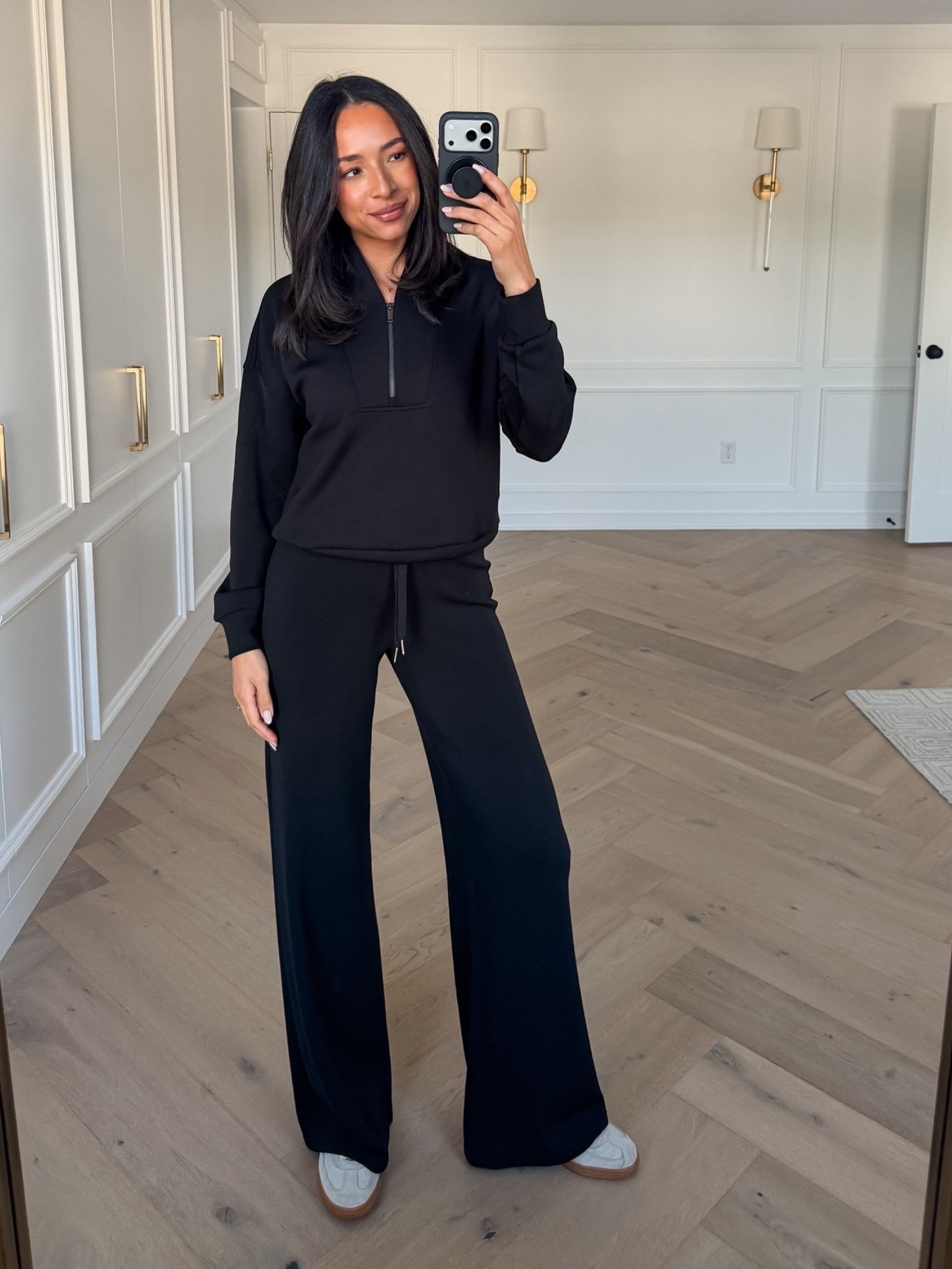 Use code NENAXSPANX for 15% OFF your first order! The most comfortable, lightweight and buttery soft material! Wearing size S half zip and size S tall wide leg pants 

work from home outfit, airport outfit, travel outfit, errands outfit, casual outfit, mom outfit, postpartum outfit, loungewear, matching set

#LTKmomlife #LTKTravel