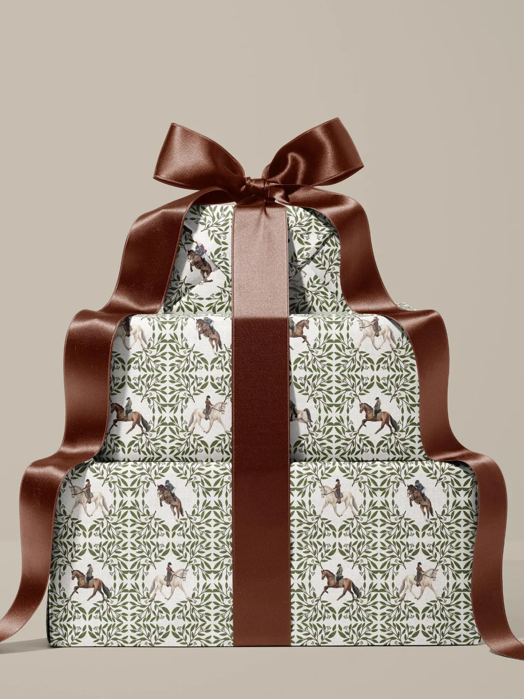 Equestrian Wrapping Paper Horse Lover Gift Wrapping Paper Preppy Decor Classic Americana Wrapping... | Etsy (US)