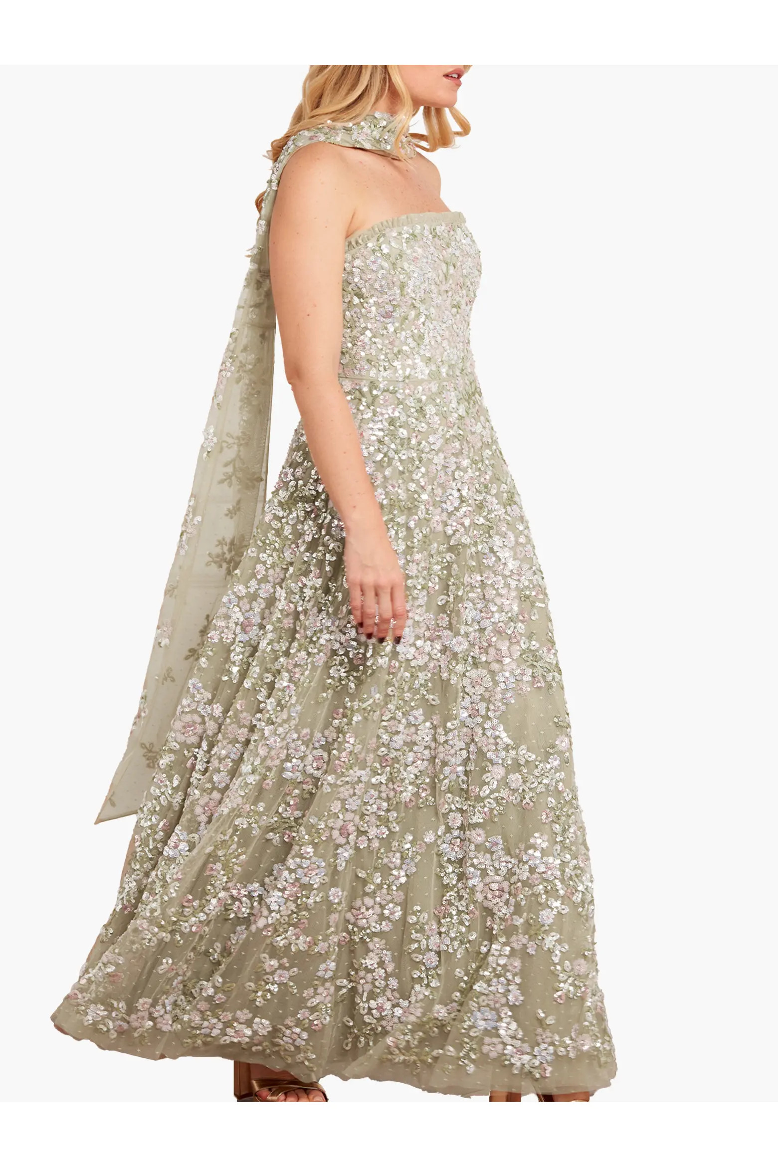 Needle & Thread Dream Garland Strapless Gown (Women) | Nordstrom | Nordstrom