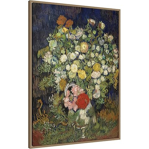 IPIC - Bouquet of Flowers in a Vase, Vincent Van Gogh Art Reproduction. Giclee Canvas Prints Wall... | Amazon (US)
