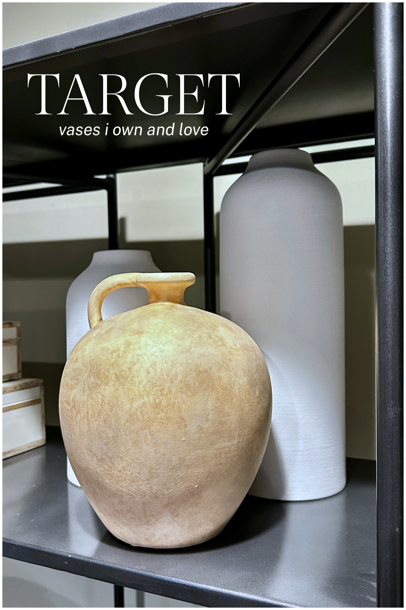 I've owned these white ceramic vases from Target for over five years. They're not only affordable but so timeless! Add to a bookshelf or even style on your fireplace mantle. I also linked my Etagere bookcase, which is a splurge but worth it. 

#LTKFindsUnder50 #LTKHome #LTKStyleTip