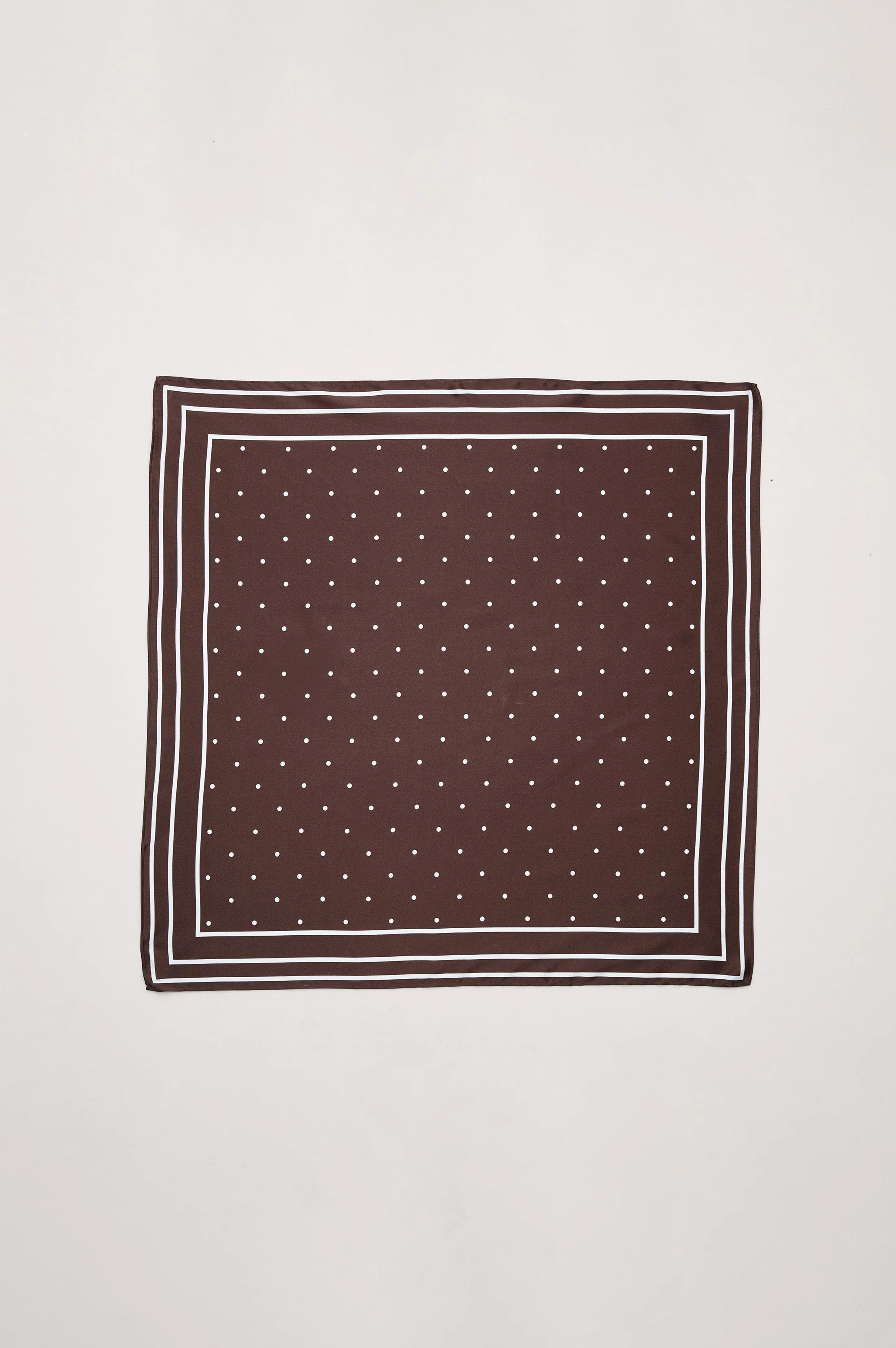 FINNA SILK SCARF - BROWN | Rails