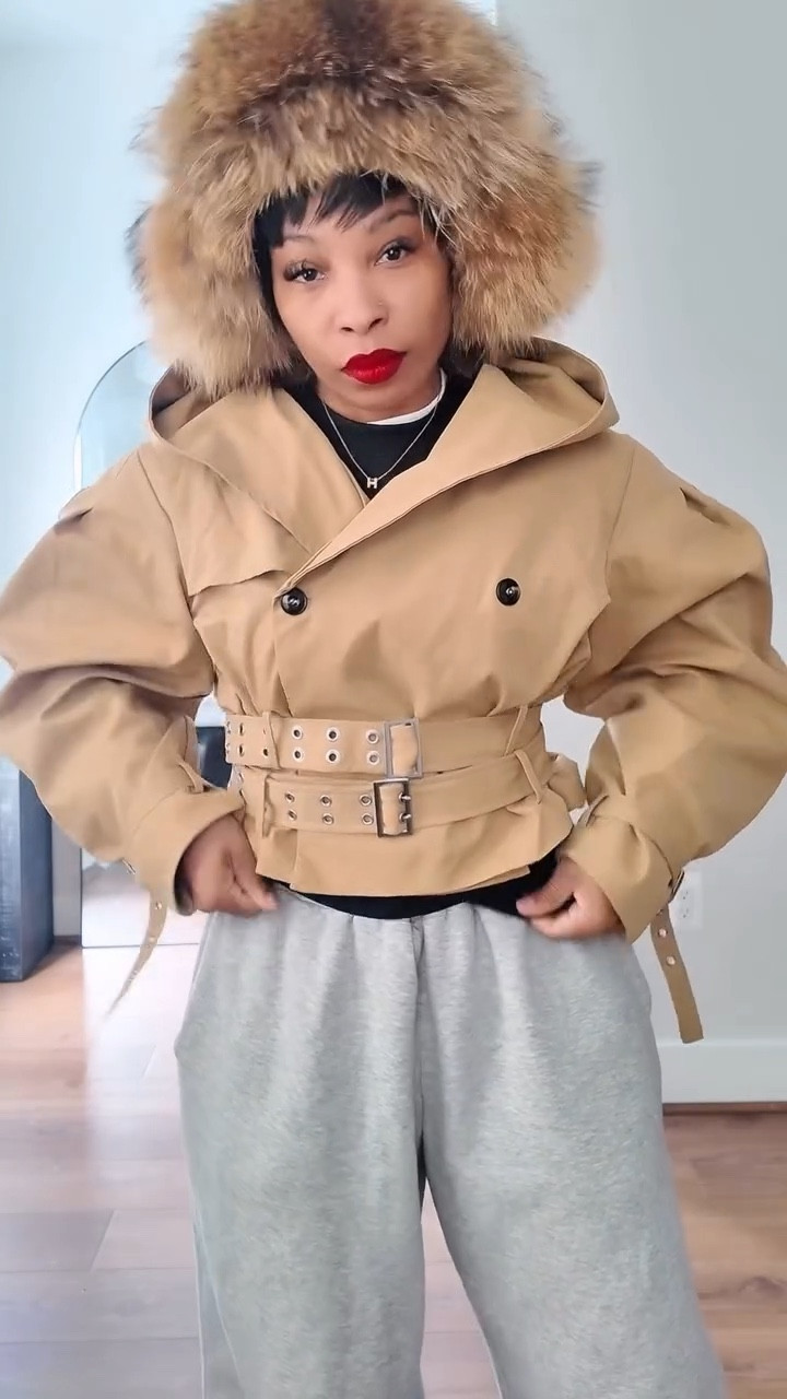 Oh you thought this was Ganni??!! That’s how good this dupe is!! 

I’ve been wanting the Ganni Cropped Trench since it hit the scene, but either it was sold out or when it came in stock, I hemmed and hawed or whether I would actually get my cost per wear! Cause yall know, clothes don’t grow on trees. 

I did this entire song and dance for months! UNTIL the dupe of all dupes popped up in my Google search engine just when I had decided to pull the trigger on the Ganni! That’s what nothing but my GOD!  He saved me from myself, and I’m glad he did! I was throughly satisfied when I opened this package. 

But, you tell me: Is the dupe dupping or should I still pull the trigger on the Ganni one?! Sound off below in the comments.  Oh, and let me know how you’re loving how I styled it for a little errand day. 

For the 🔗 link to the jacket, LIKE the post and comment “Trench” below. For the rest of outfit links check out my LTK page (link in IG bio) 

#dupealert #dupe #styleinspo #howtostylevideo #everydayoutfits #minimalstreetstyle #minimalstyledaily #casualoutfitideas #coolgirlaesthetic #loafers #joggers #ootd