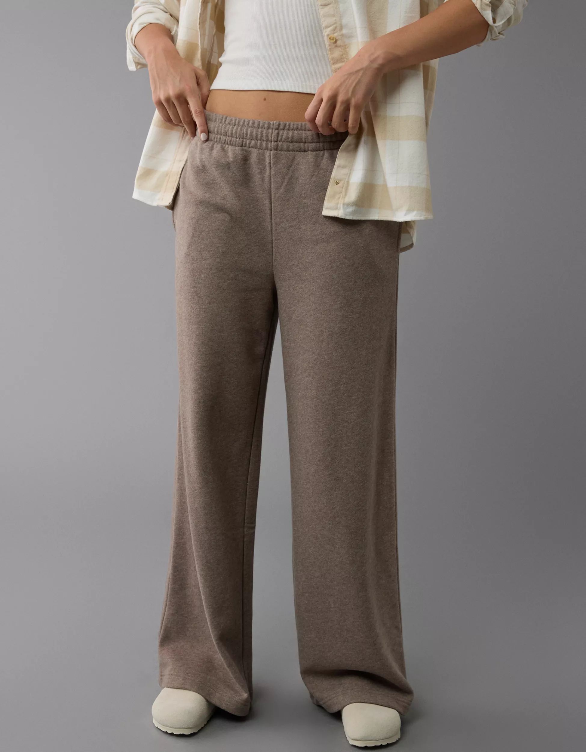 AE Knit Baggy Wide-Leg Sweatpant | American Eagle Outfitters (US & CA)