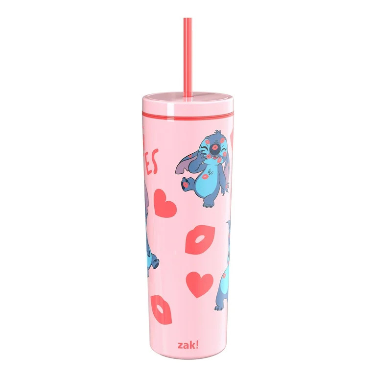 Zak Designs 22.5oz Stitch Bravo Tumbler with Straw | Walmart (US)