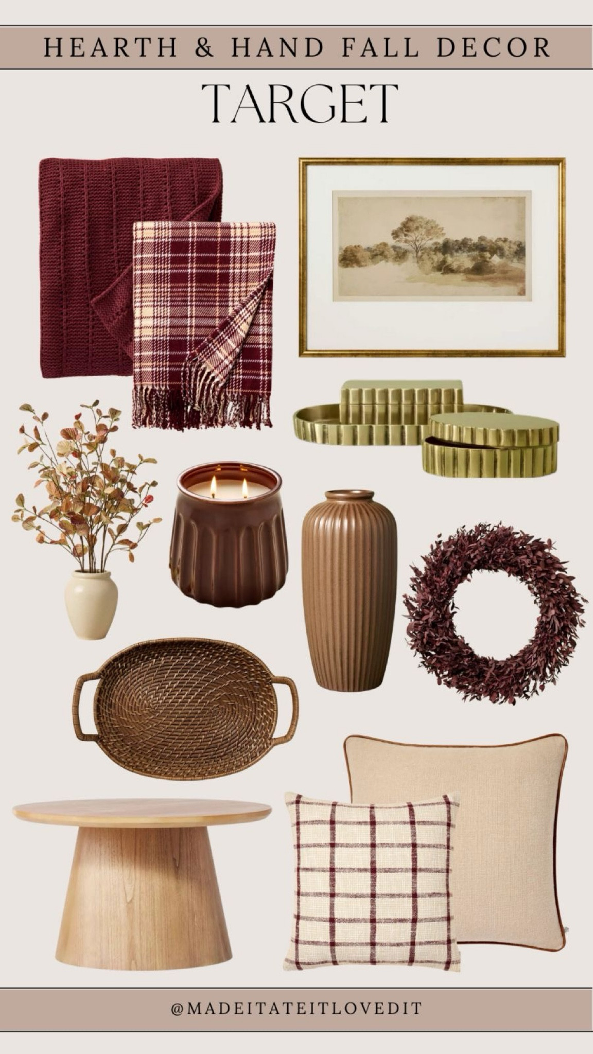 Transform your home for fall with Hearth & Hand decor from Target. These cozy, autumn-inspired pieces will add warmth and charm to any space. Refresh your home this season with timeless, quality designs.

#FallDecor #TargetStyle #HearthAndHand #HomeDecor #CozyHome #AutumnVibes #SeasonalStyle

#LTKHome #LTKSeasonal