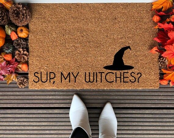 Sup My Witches Coir Doormat Halloween Doormat Halloween Decor - Etsy | Etsy (US)