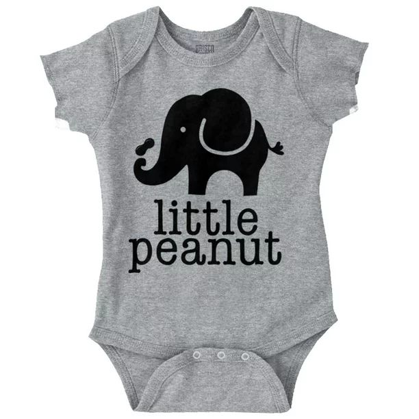 Brisco Brands Little Peanut Elephant Lover Unisex Baby Bodysuits | Walmart (US)
