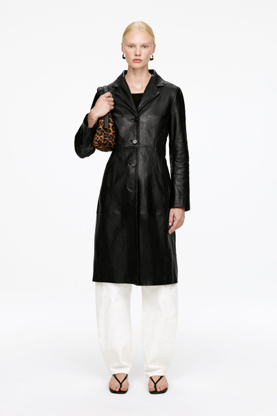 Leather Coat – Black – Women – ARKET GB | Arket UK