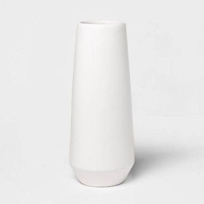 16.2" x 6.5" Matte Ceramic Bottle Vase White - Project 62™ | Target