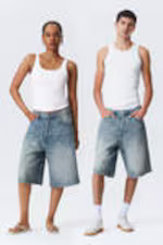 Lockere Baggy-Jeansshorts Astro | Weekday
