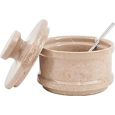 Radicaln Marble Salt Cellar With Lid 3.5" Inch Verona Handmade Salt Container Modern Salt Box, Sp... | Amazon (US)