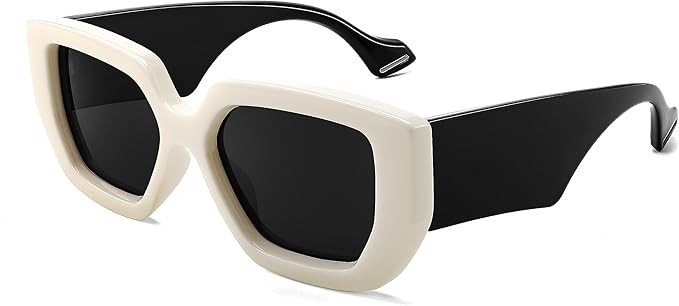 FEISEDY Oversized Square Sunglasses for Women Men Thick Frame Shades B4074 | Amazon (US)