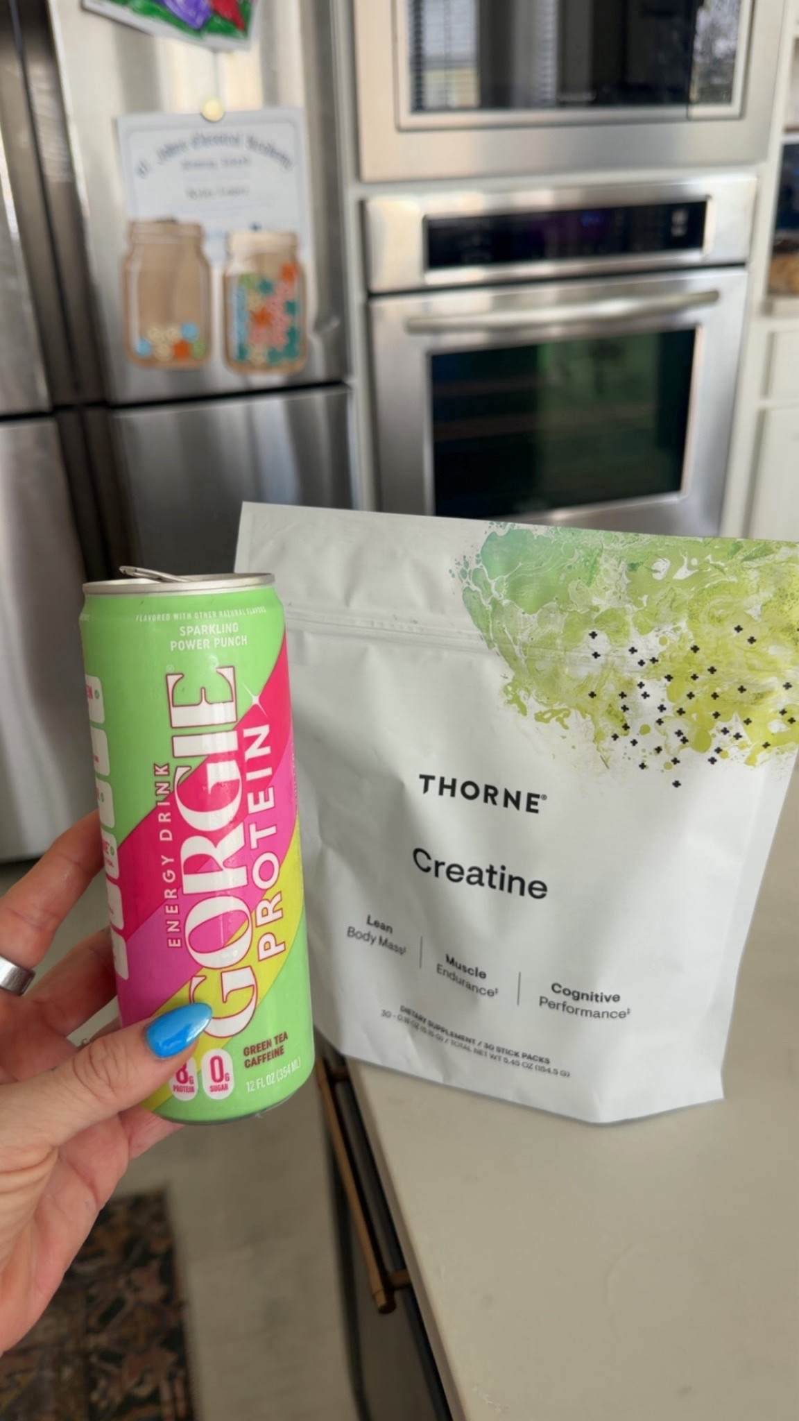 Been on a health binge & these are my two current favorites. This GORGIE energy drink is my favorite flavor so far - 8g of protein in this. Creatine for using pre workout  

#LTKmorningroutine #LTKActive #LTKselfcare