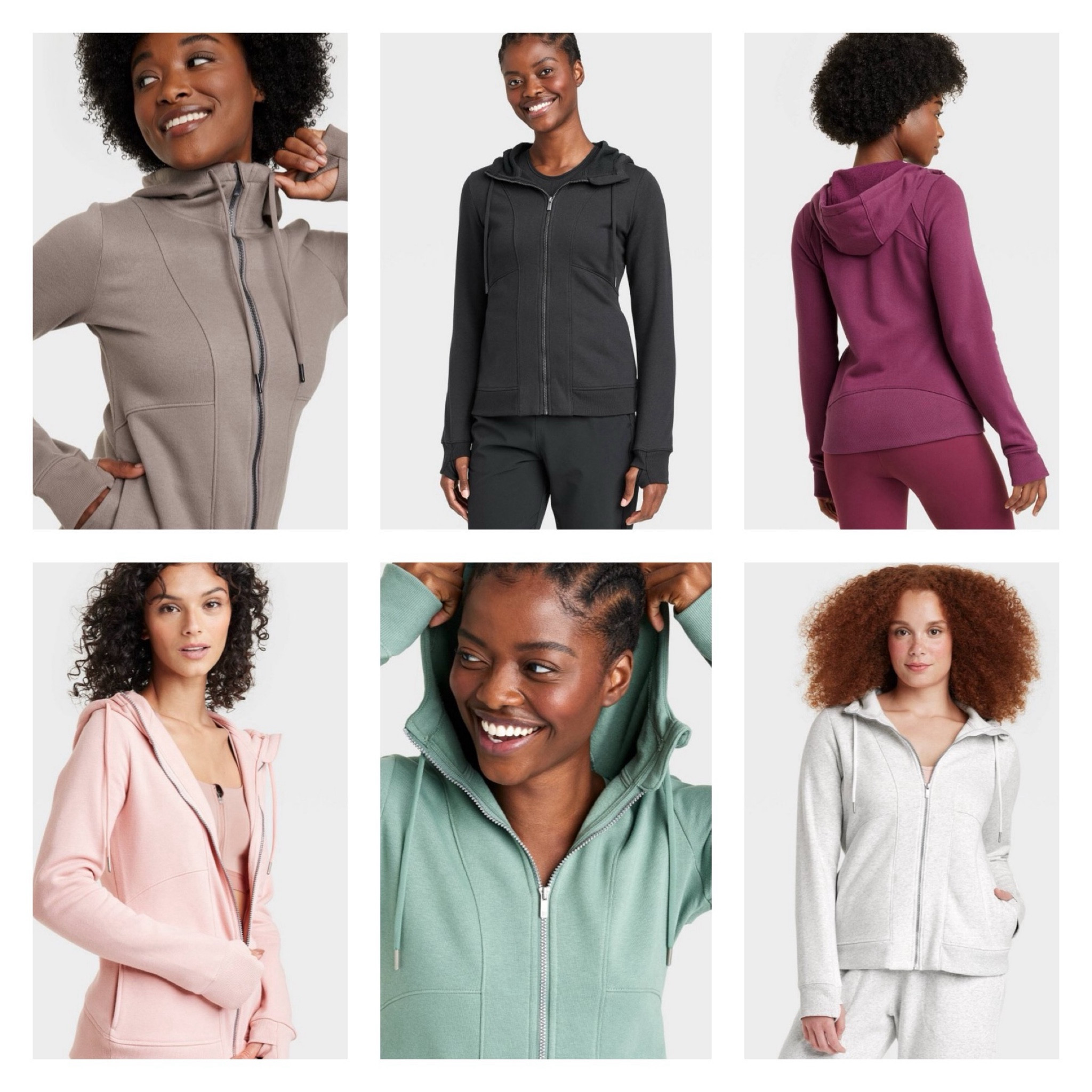 Full Zip Fleece Hoodies at 🎯

❄️ Gray (Mole), Black , Burgundy, Heathered Gray
☀️Burgundy, Heathered Gray
🍂 Green

**Have not seen coral pink in store.

#LTKfindsunder50 #LTKU #LTKstyletip