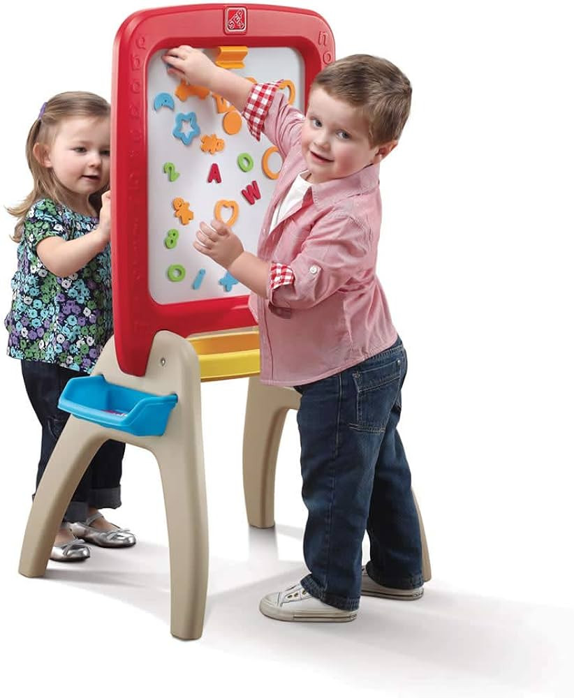 Step2 All Around Easel for Two, Kids Activity Table, Double-Sided Art Board, Made of Durable Plas... | Amazon (US)