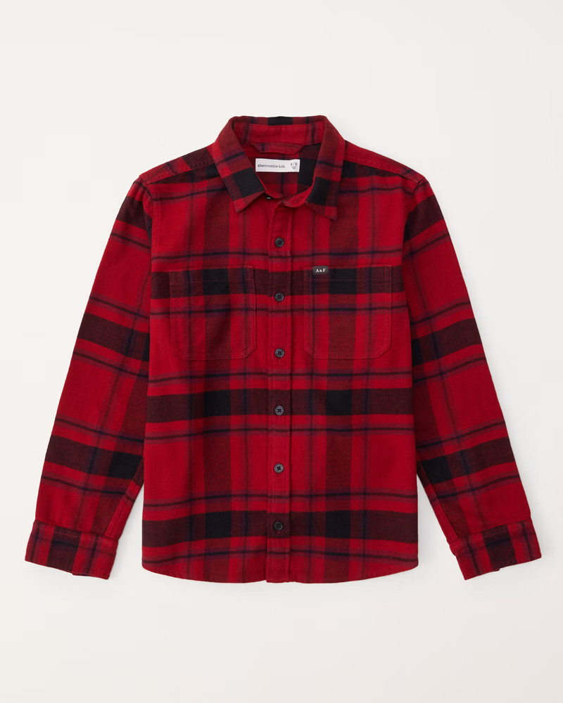 flannel button-up shirt | Abercrombie & Fitch (US)