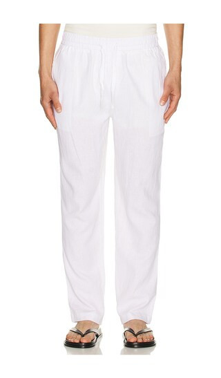 Vintage Summer Linen Pants in White. - size XXL/2X | Revolve Clothing (Global)