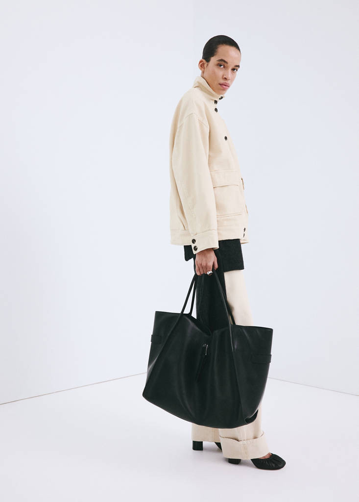 Denim parka with a stand-up collar vanilla - Woman - M - MANGO | Mango (US/MX/AU)