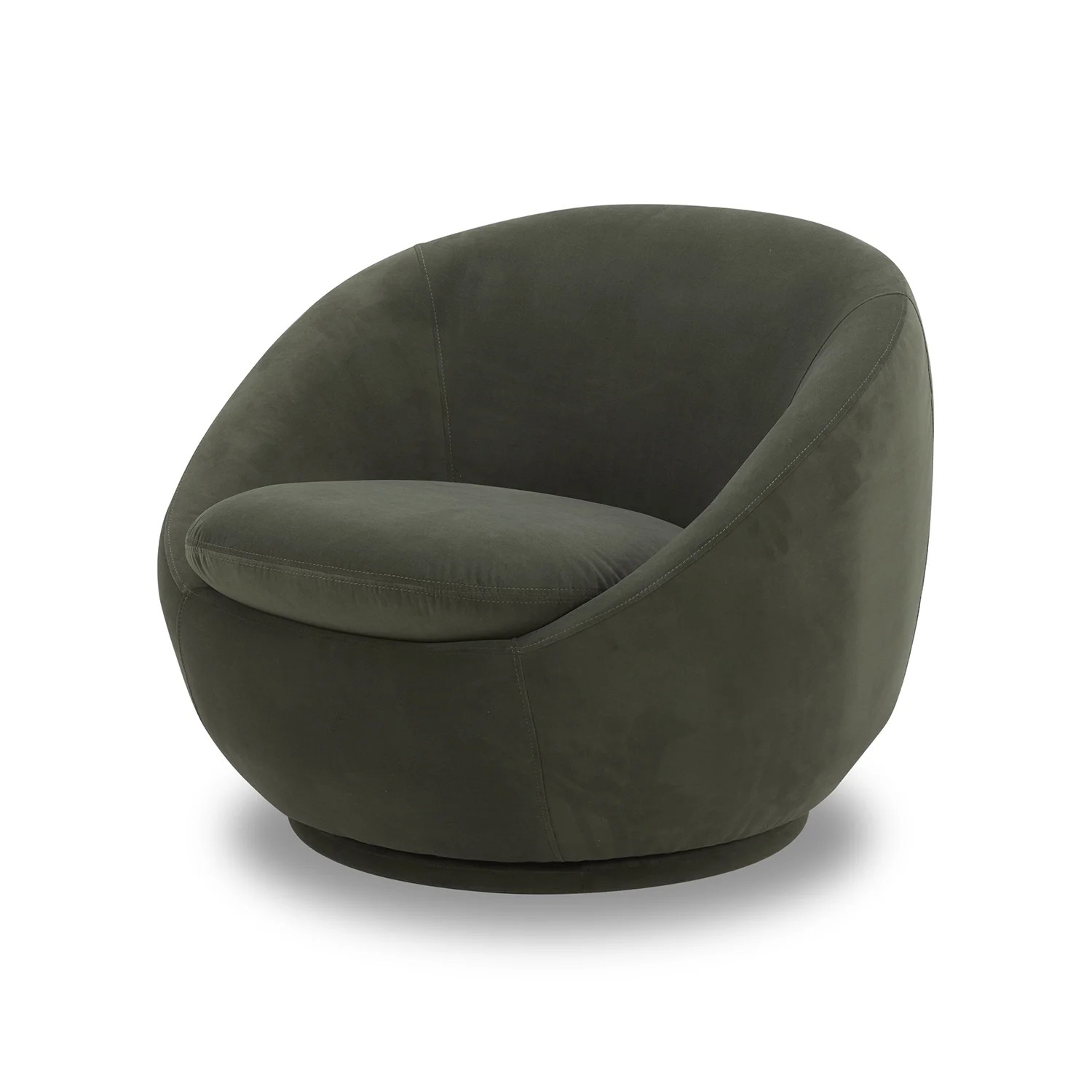 Better Homes & Gardens Mira Swivel Chair, Olive Velvet | Walmart (US)