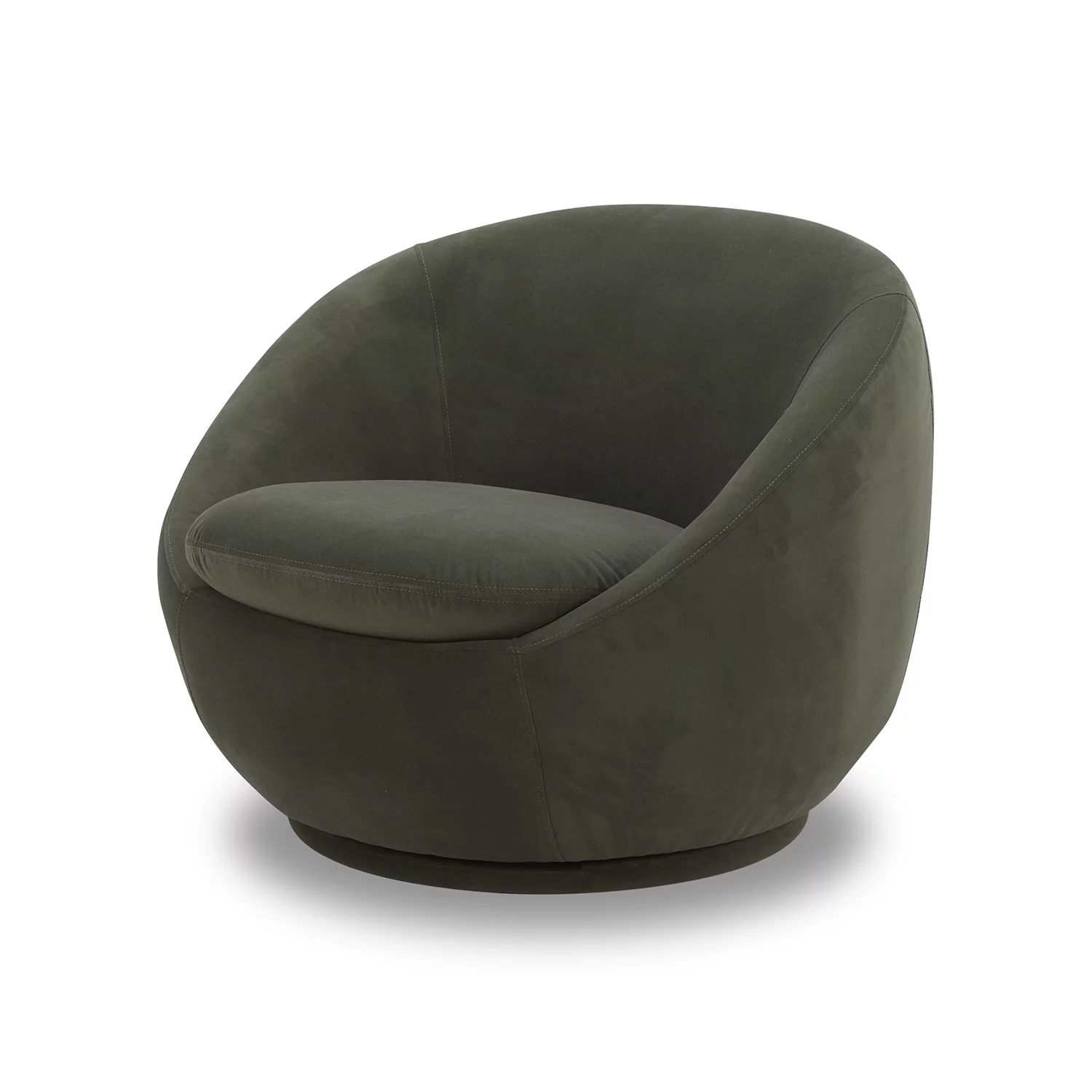 Better Homes & Gardens Mira Velvet Swivel Chair, Olive | Walmart (US)