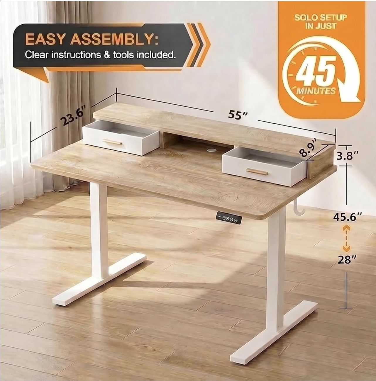 This standing desk checks all the boxes! 

#LTKdayinmylife #LTKHome #LTKfitnessgoals